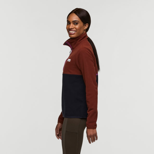 Cotopaxi W Amado Fleece Pullover Rusty and Carbon