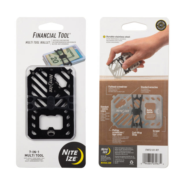 Nite Ize Financial Tool® Multi Tool Wallet Black