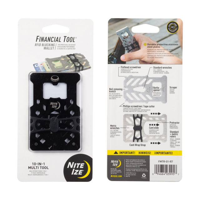 Nite Ize Financial Tool® Rfid Blocking Wallet Black