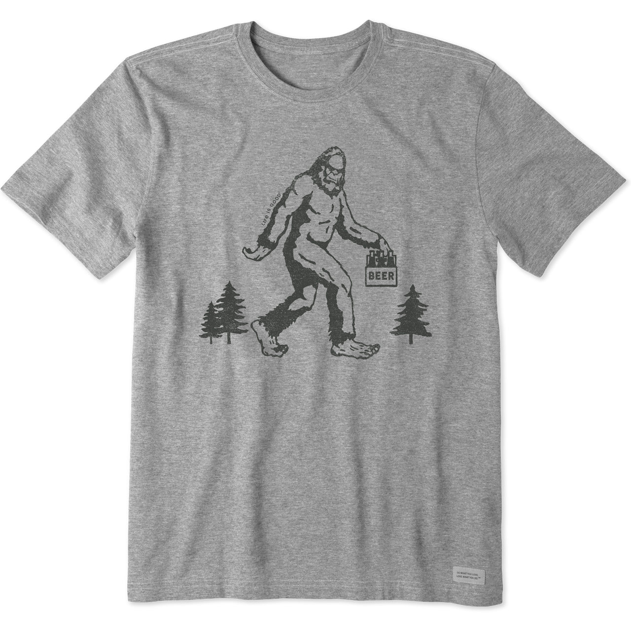 M SS CRUSHER-LITE TEE BIG FOOT HIKE LIFE IS GOOD