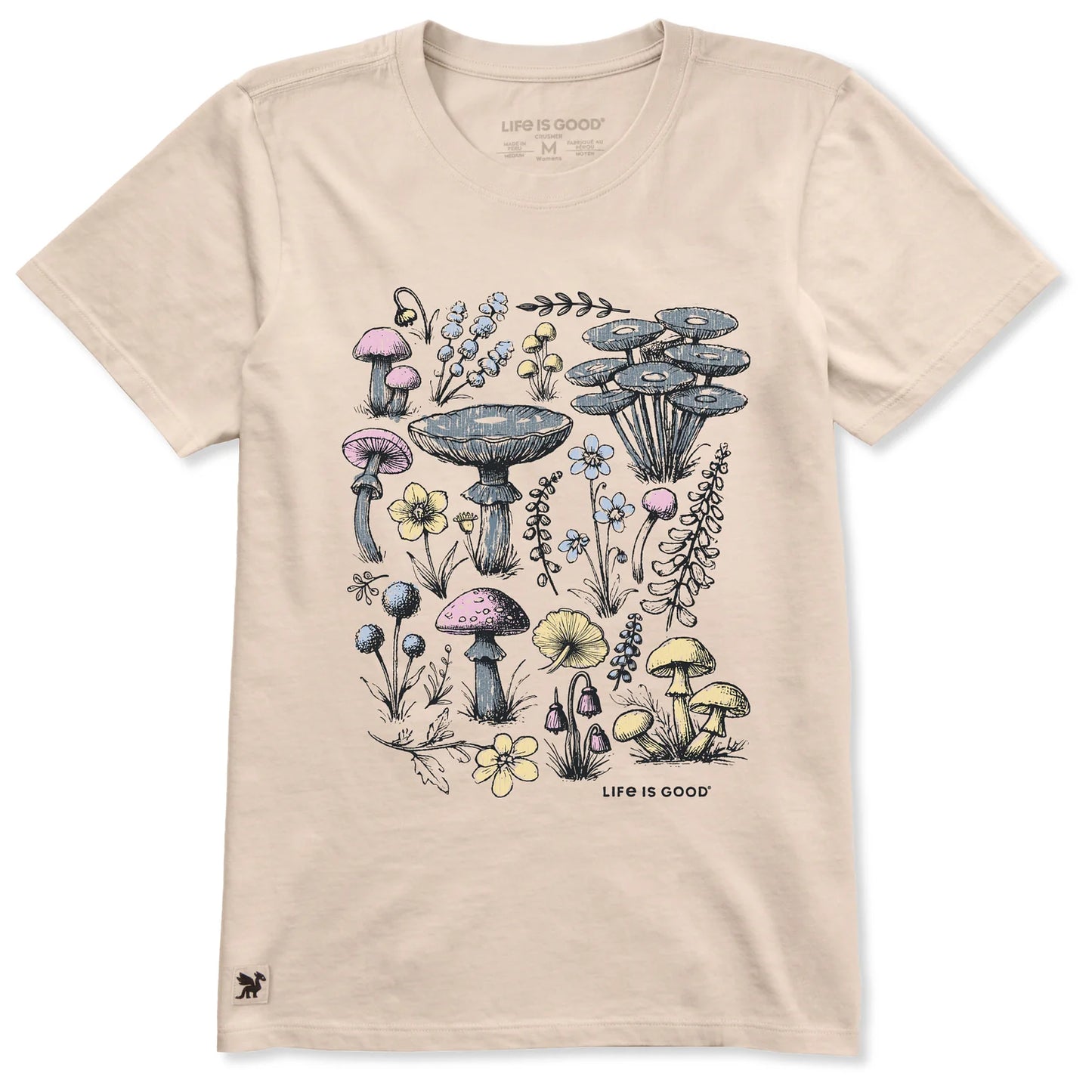 W SS CRUSHER TEE COLLECTION OF MUSHROOMS