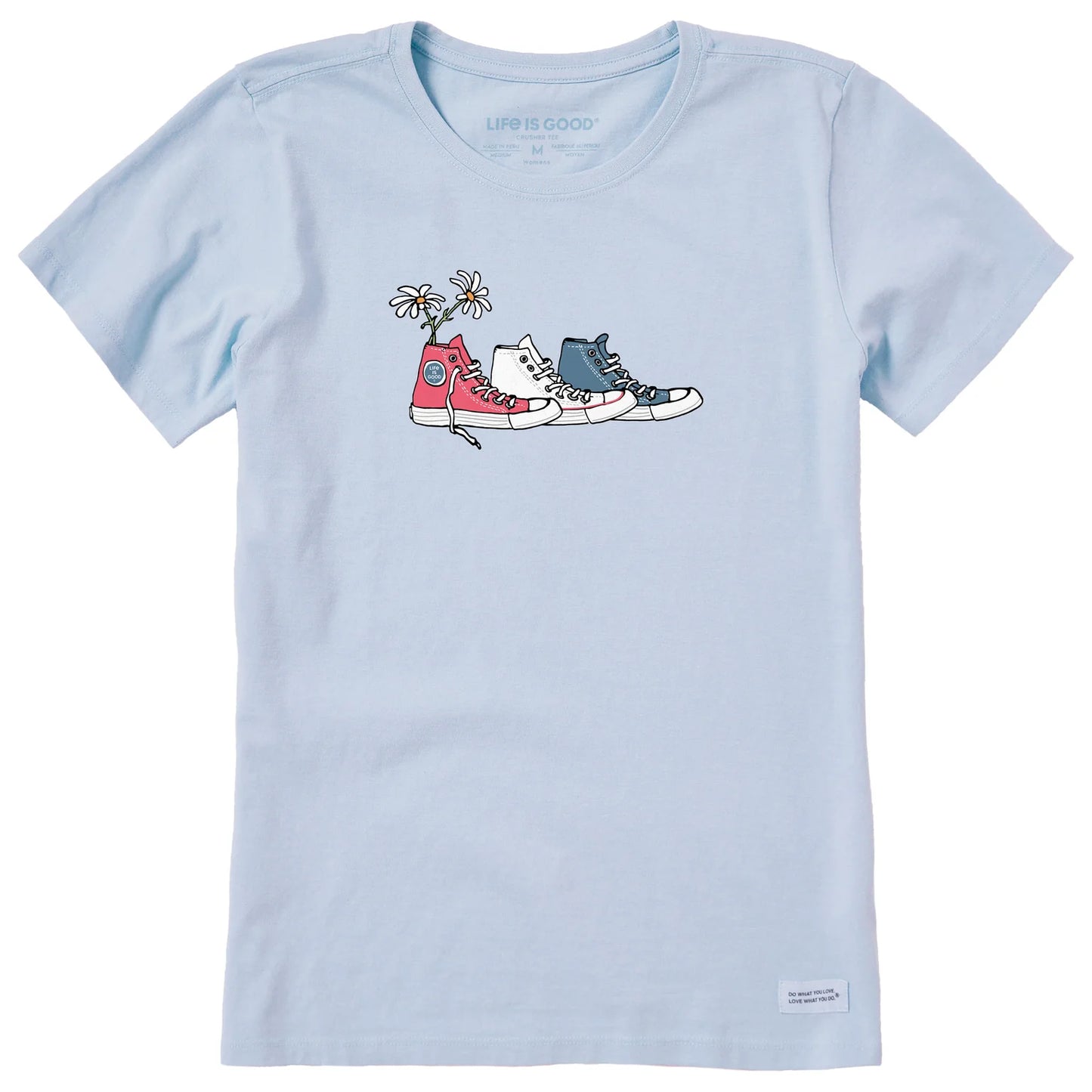 W SS CRUSHER-LITE TEE PATRIOTIC DAISY SNEAKERS