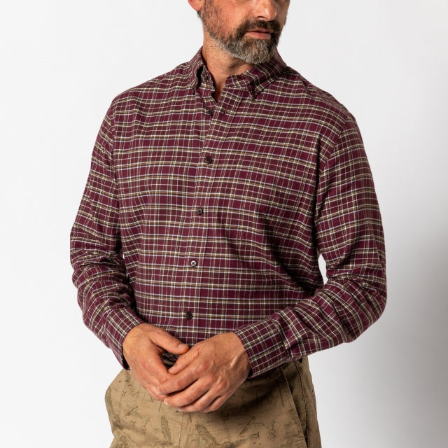 M LS COTTON FLANNEL SPORT SHIRT-ABOTT PLAID DUCKHEAD