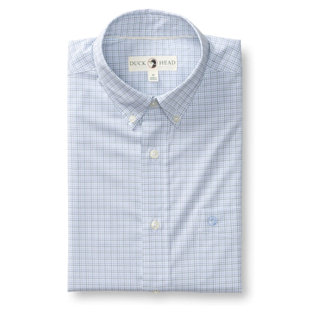 Duck Head Performance Poplin Sport Shirt Midnight Teal