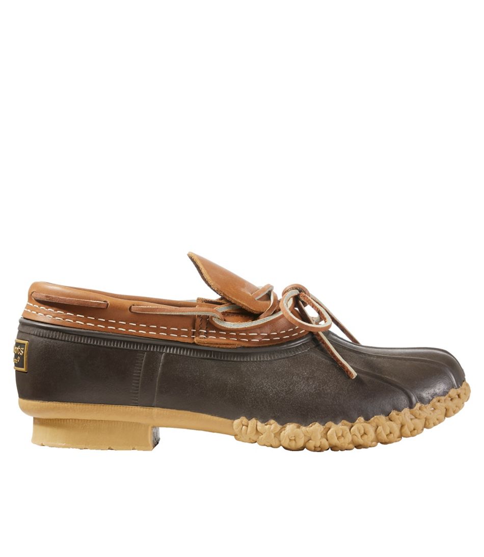 Ll Bean Womens Rubber Moc TAN/BEAN BOOT BROWN/GUM