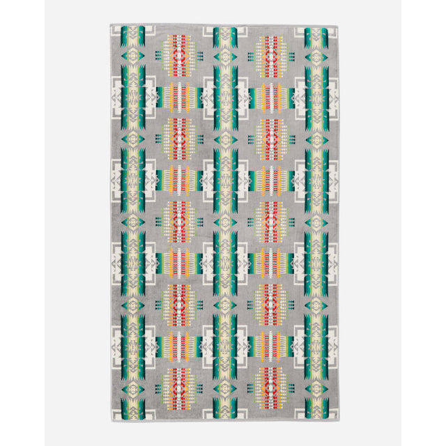 Pendleton Oversized Jacquard Spa Towel Grey