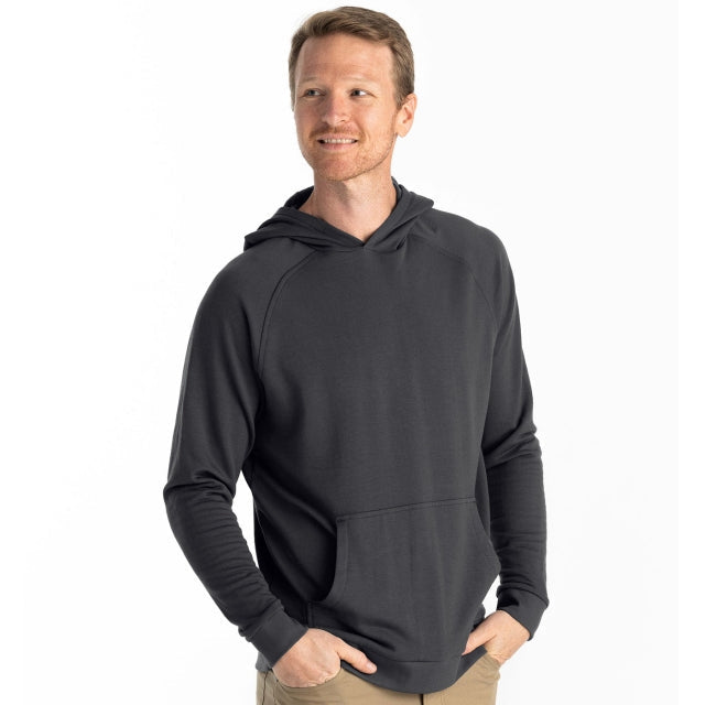 Mens Bamboo Lightweight Fleece Hoodie Free Fly