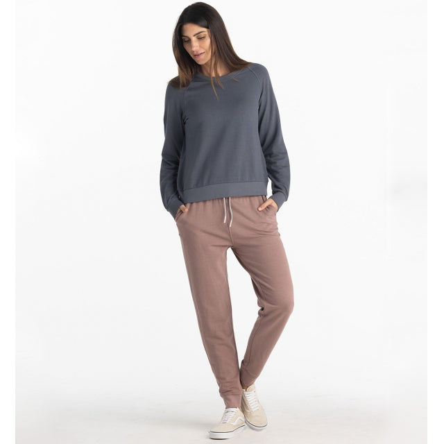 Free Fly Apparel Bamboo Lightweight Fleece Crew Storm Cloud