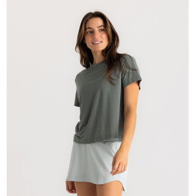 Womens Elevate Lightweight Tee Free Fly