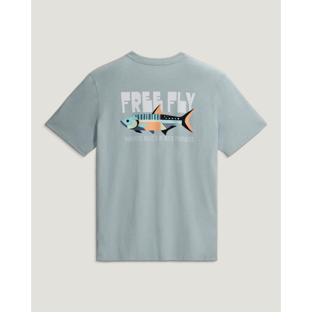 Free Fly Apparel Wild Pursuits Pocket Tee Ocean Mist