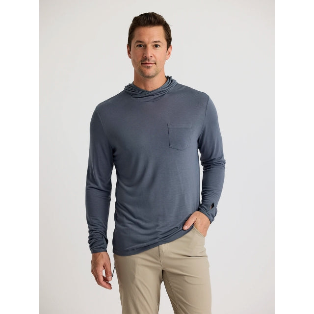Free Fly Apparel Bamboo Lightweight Hoodie Storm Cloud