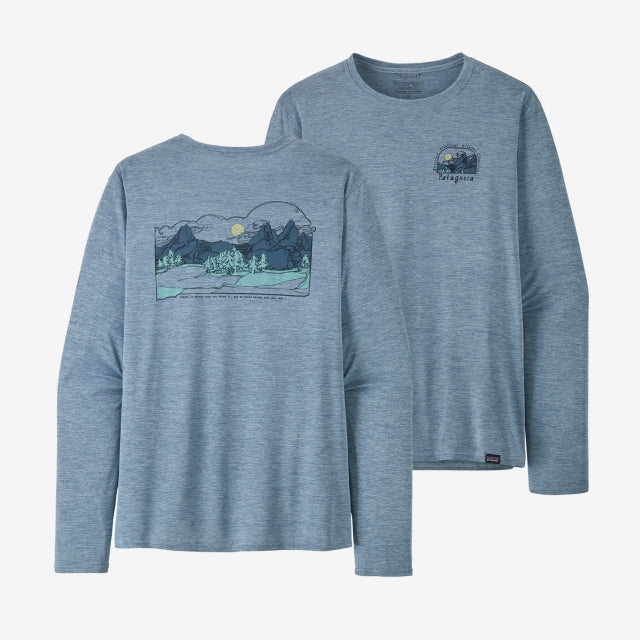 Mens L/s Cap Cool Daily Graphic Shirt - Lands Patagonia