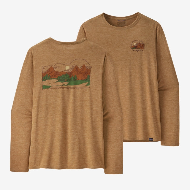 Mens L/s Cap Cool Daily Graphic Shirt - Lands Patagonia