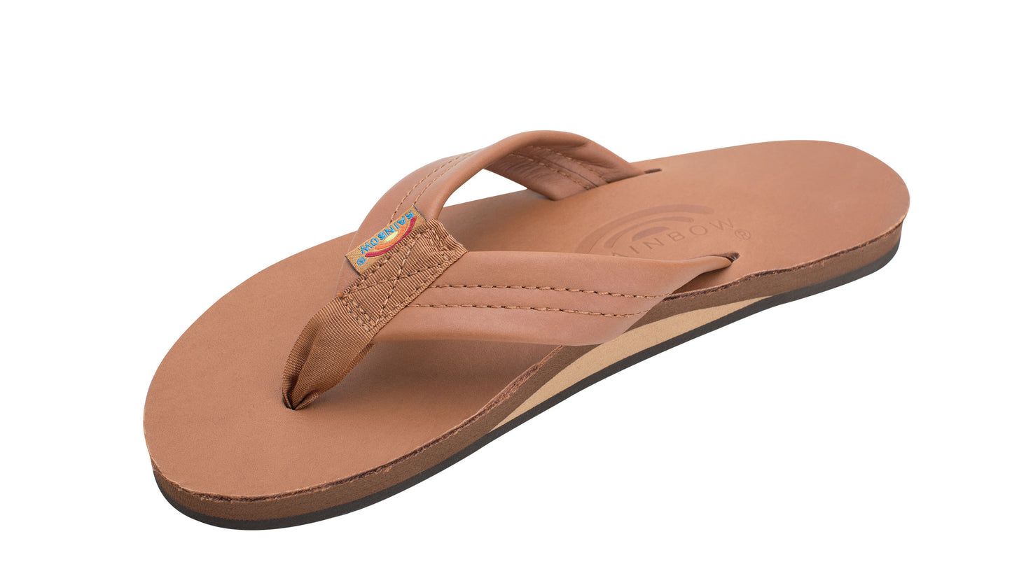 Mens Classic Leather Single Layer Arch