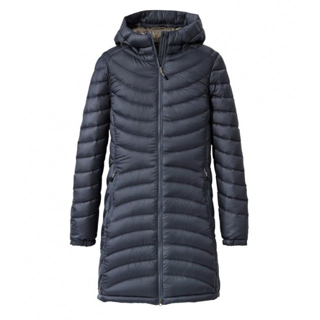 Ll Bean Brand Ultralight 850 Down 3/4 Coat Regular Gunmetal Gray