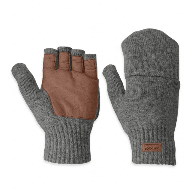 Outdoor Research Lost Coast Fingerless Mitts Pewter