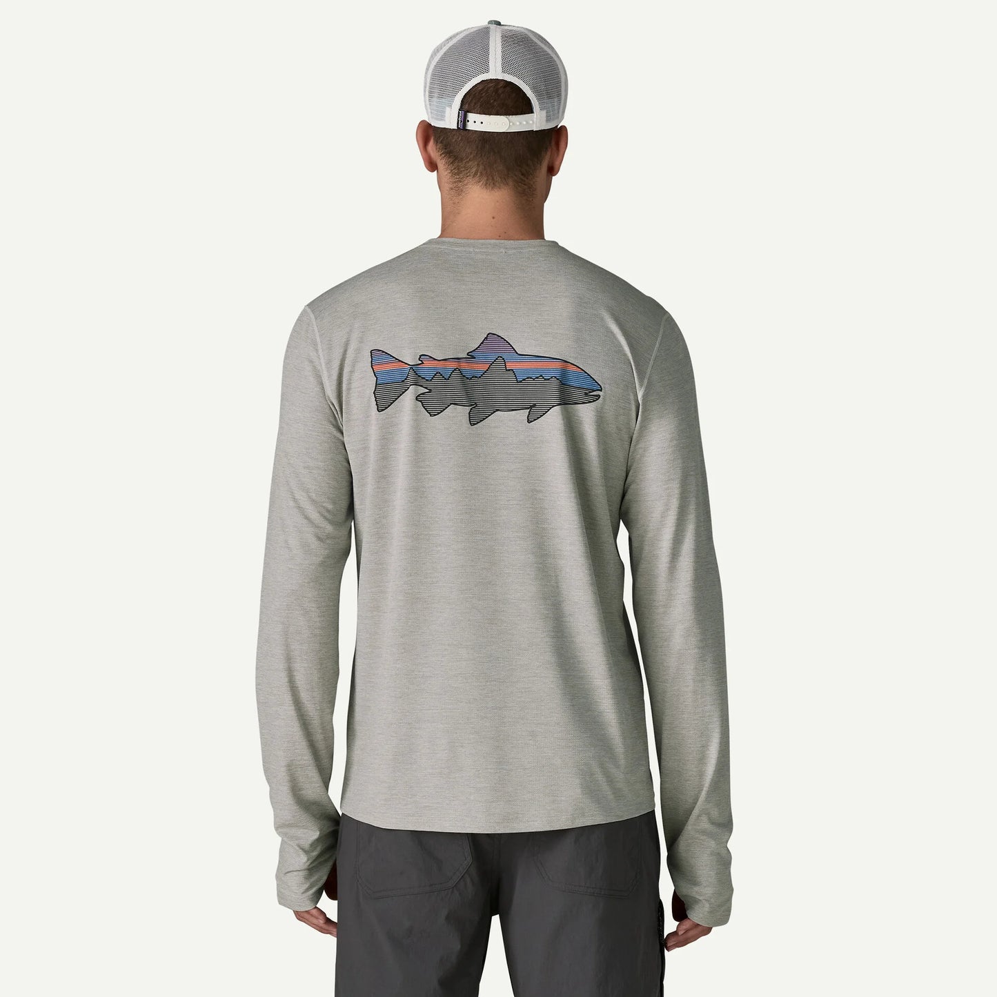 Mens Long Sleeved Capilene Cool Sun Shirt