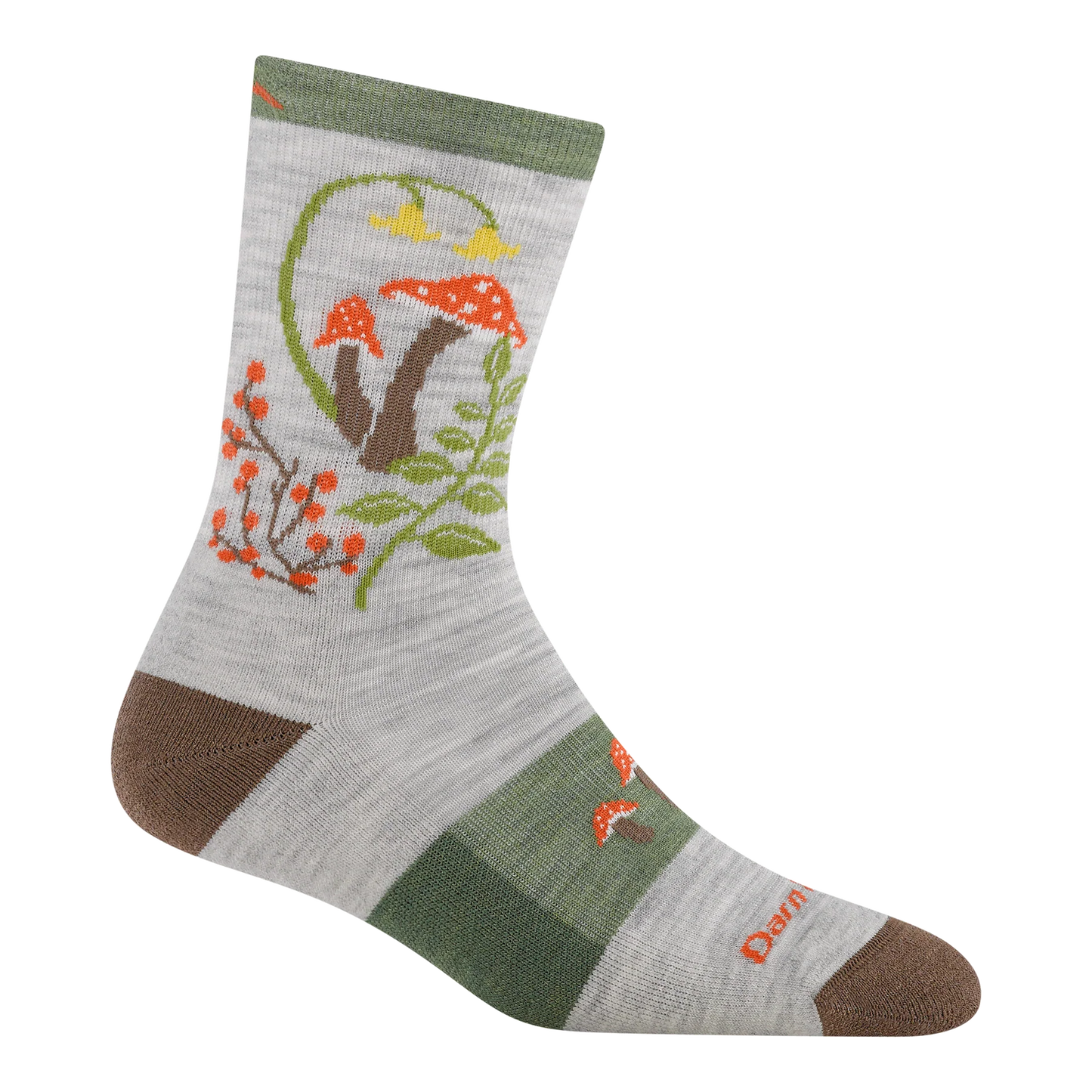 Womens Mellow Mushrooms Micro Crew Lightweight With Cushion
