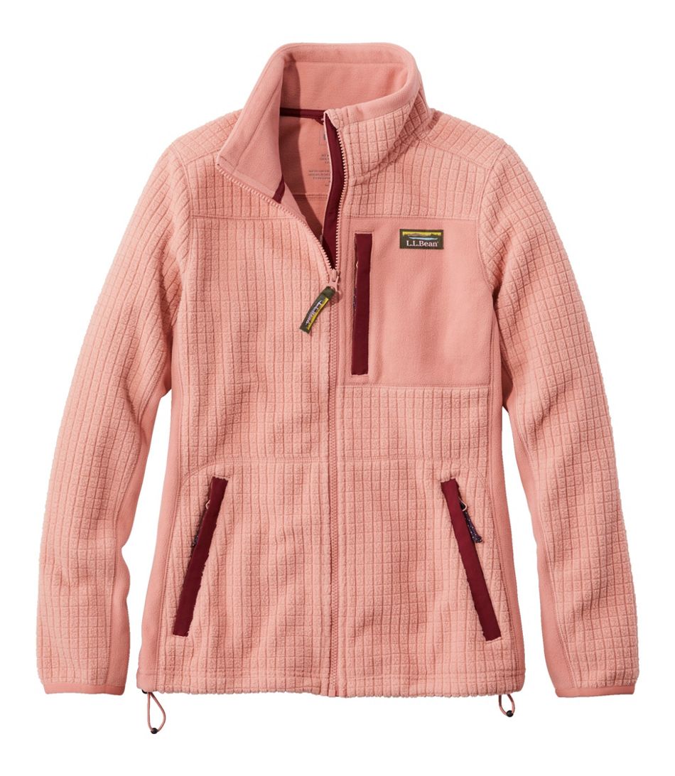 Ll Bean Womens Mountain Classic Windproof Fleece Jacket Regular SOFT CAYENNE