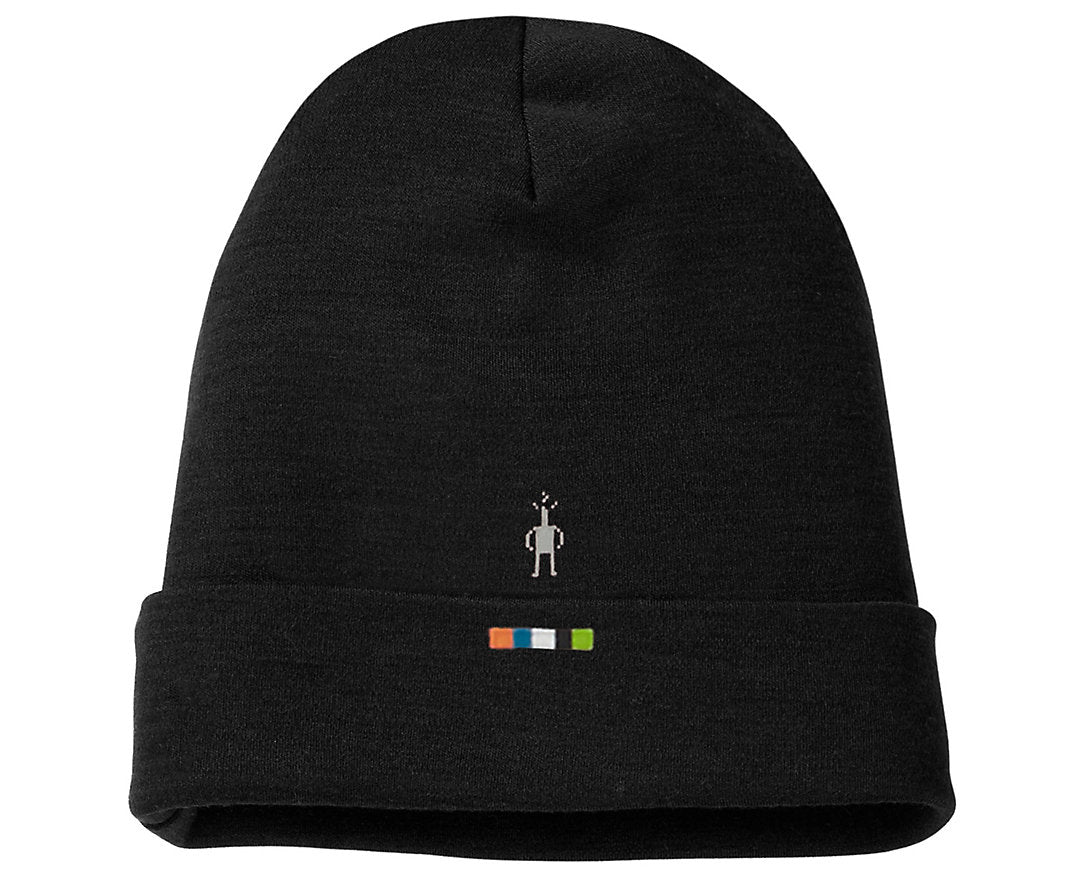 Thermal Merino Reversible Cuffed Beanie Charcoal Mtn Scape O/s Smartwool