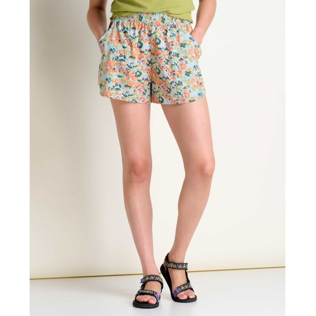 Toad & Co W Sunkissed Pull-on Short Ii Papaya Geranium Print