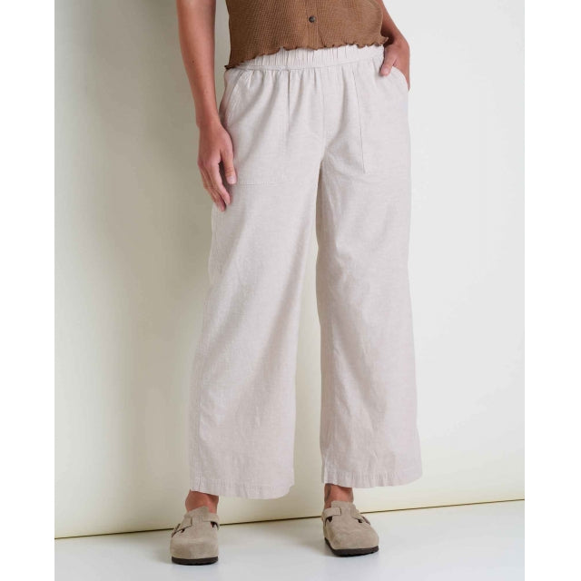 Toad&co Taj Hemp Wide Leg Pant Oatmeal