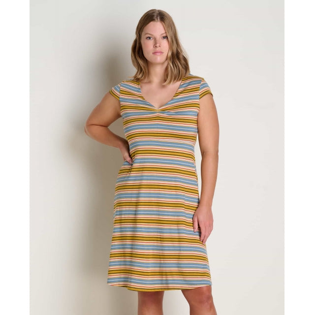 Toad&co Rosemarie Dress Mango Daisy Field Print
