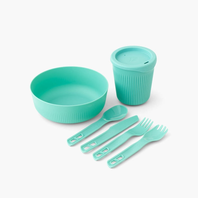Sea To Summit Passage Dinnerware Set Aqua Sea Blue