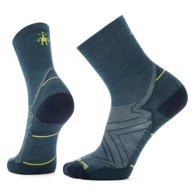 Smartwool Run Zero Cushion Mid Crew Socks TWILIGHT BLUE