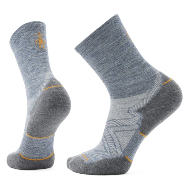 Smartwool Run Targeted Cushion Mid Crew Socks PEWTER BLUE