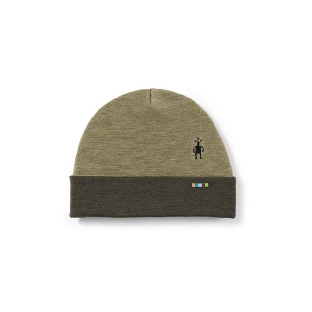 Thermal Merino Reversible Cuffed Beanie Charcoal Mtn Scape O/s Smartwool