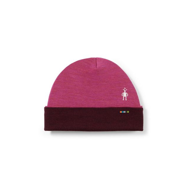 Thermal Merino Reversible Cuffed Beanie Charcoal Mtn Scape O/s Smartwool