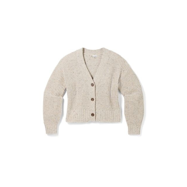 Smartwool W's Cozy Lodge Cropped Cardigan Sweater OAT HEATHER