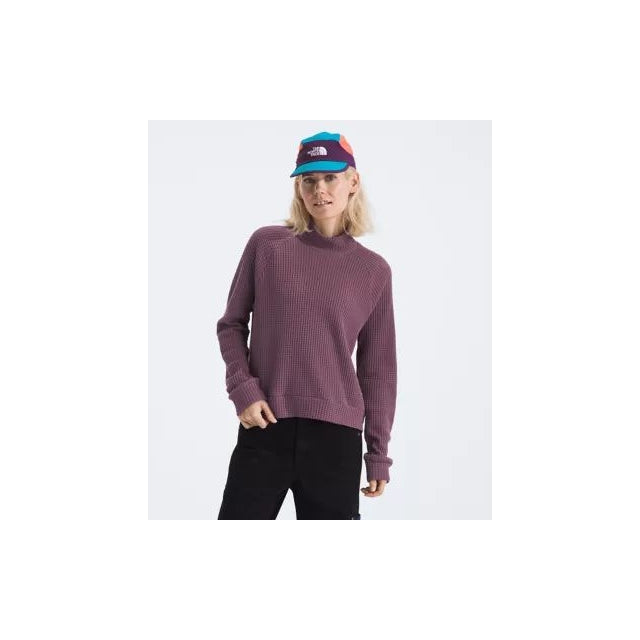 The North Face Womens L/s Mock Neck Chabot Midnight Mauve