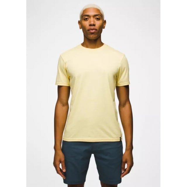 Prana M Prana Crew T-shirt MAIZE HEATHER