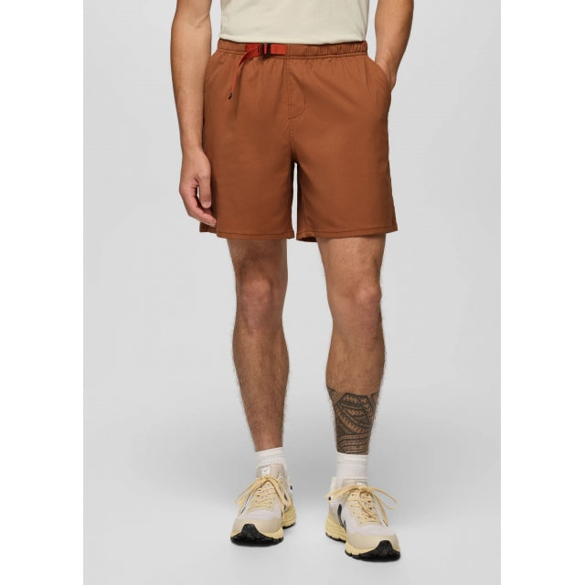 Prana Stretch Zion Pull On Short Tawny