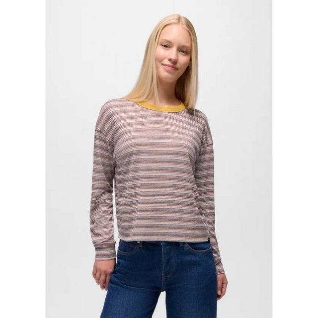 Womens Cozy Up Ls Crew Prana