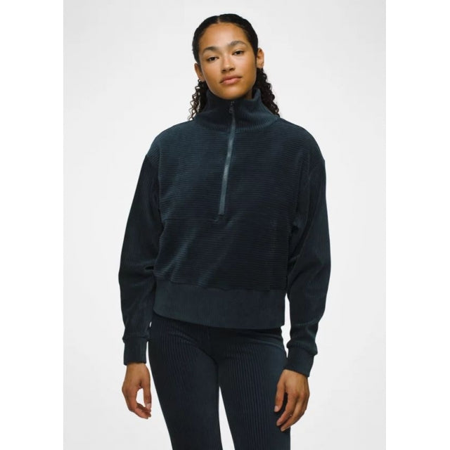 Prana W Escambia Half Zip STORMY NIGHT