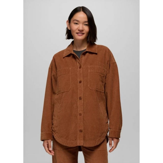 Prana Annie's Canyon Cord Shacket Tawny