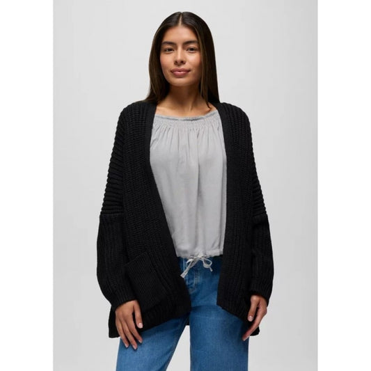 Prana Sunday River Long Cardigan Black