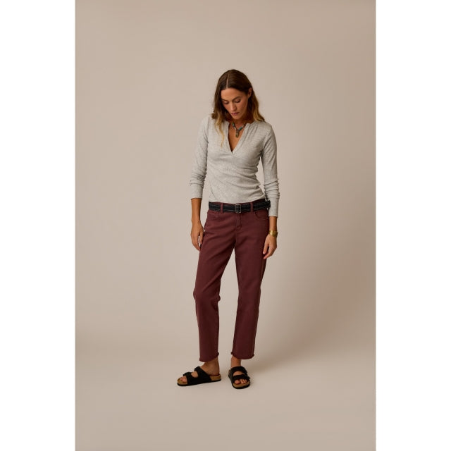Womens Ever Henley Carve Designs