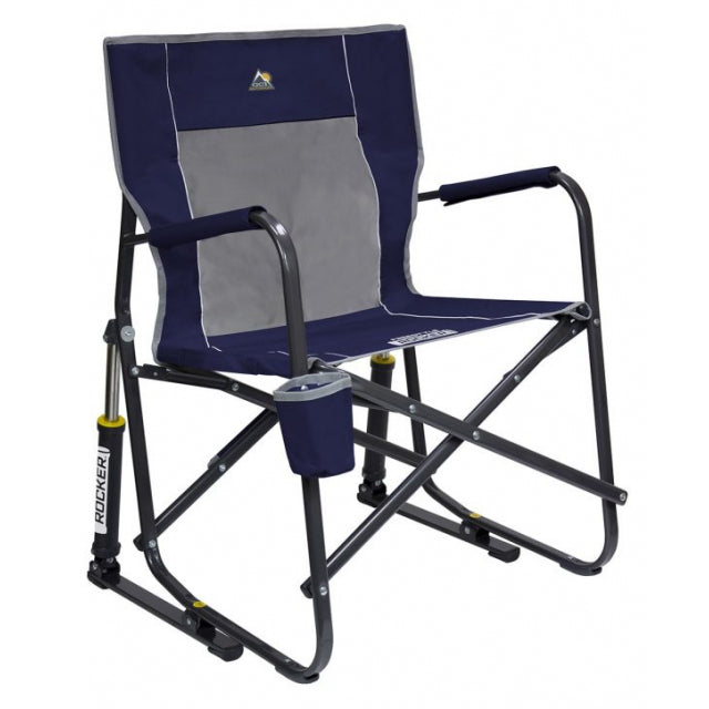 Gci Outdoor Freestyle Rocker With Side Table Heathered Indigo