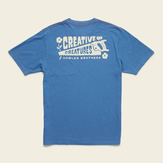Howler Bros Cotton Pocket T-shirt CC Workshop : Blue Horizon