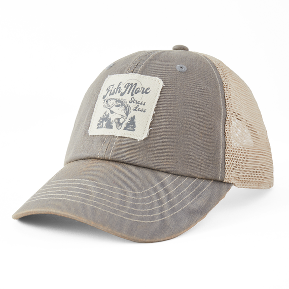 Old Favorite Mesh Cap Fish More Stress Less