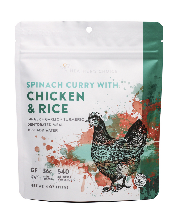 Spinach Curry with Chicken and Rice Heather's Choice