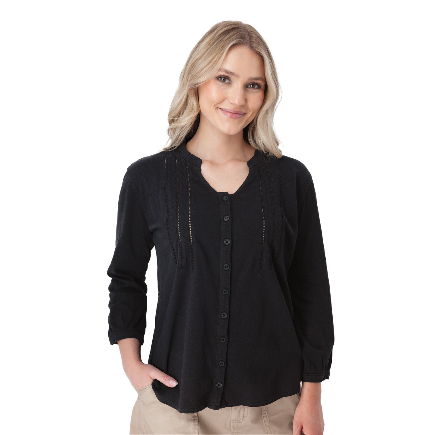 W Simone 3/4 Sleeve Top