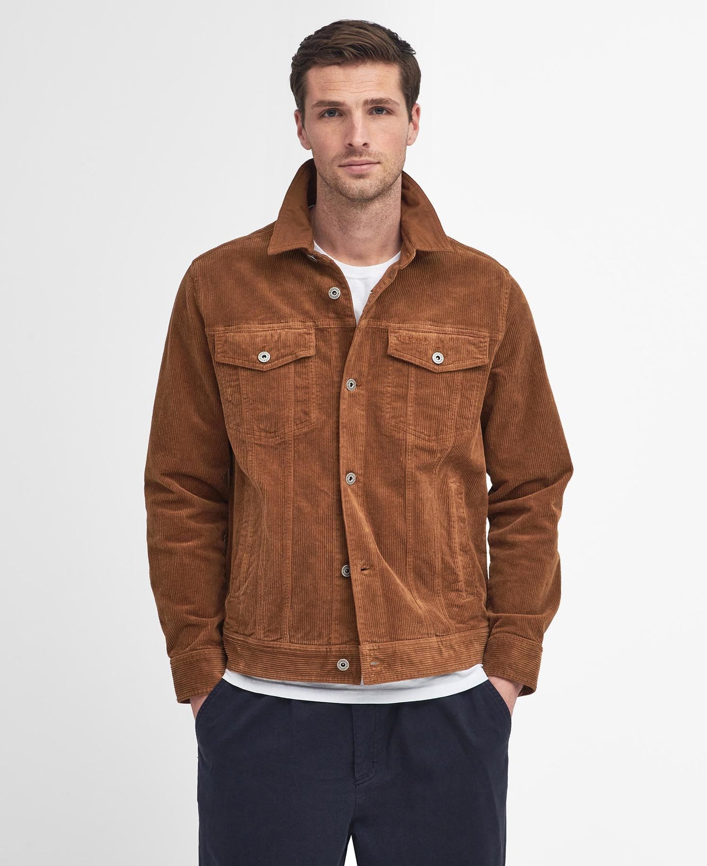 Mens Barbour Regular Garment Dyed Cord Overshirt