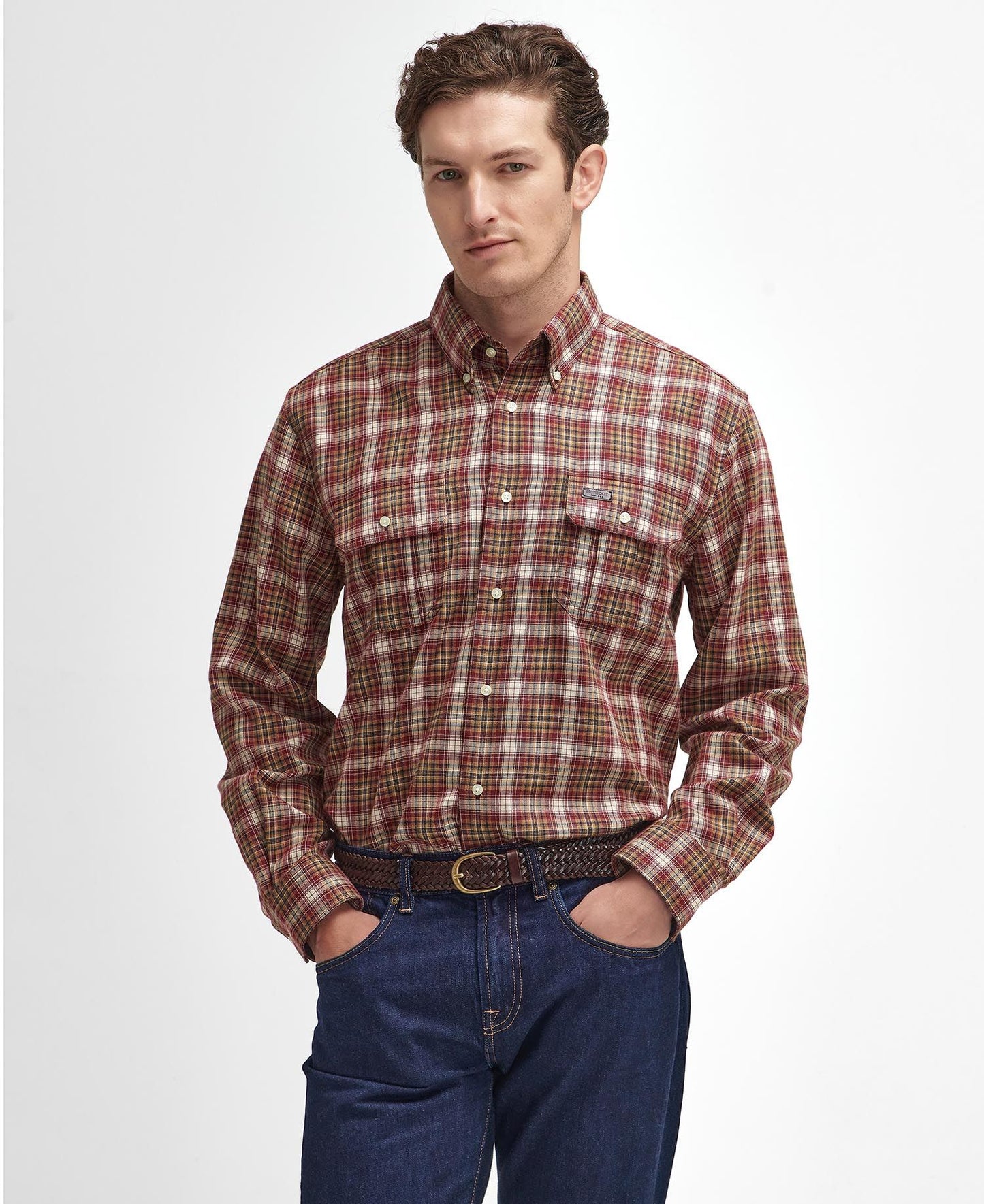 Mens Barbour Penrice Thermo Weave Regular Checked Shirt