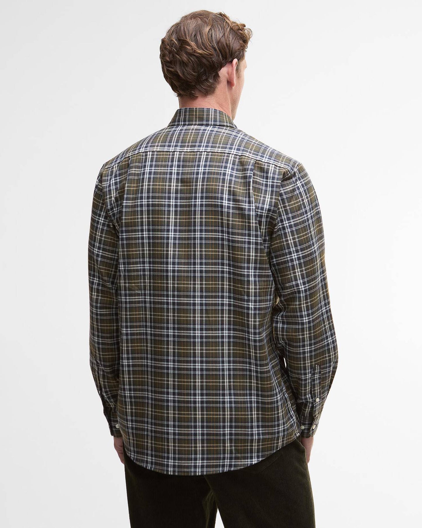 M barbour saldon thermo weave regular checked shirt