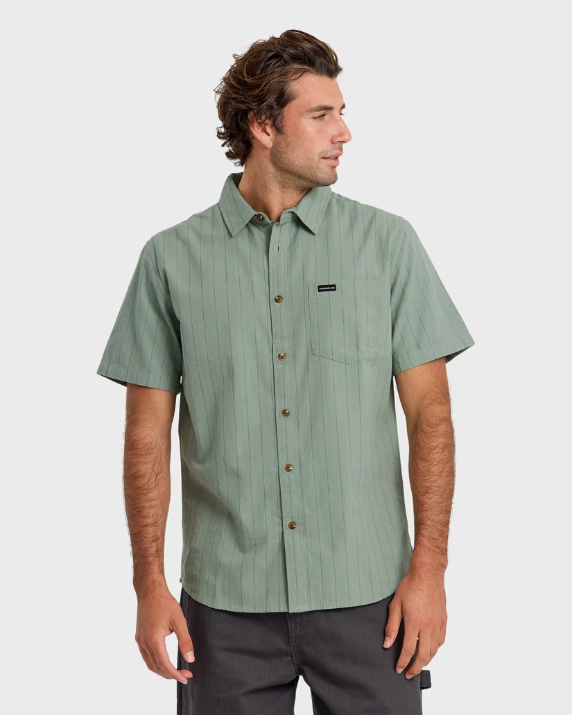 M DOBBY STRIPE CLASSIC SS